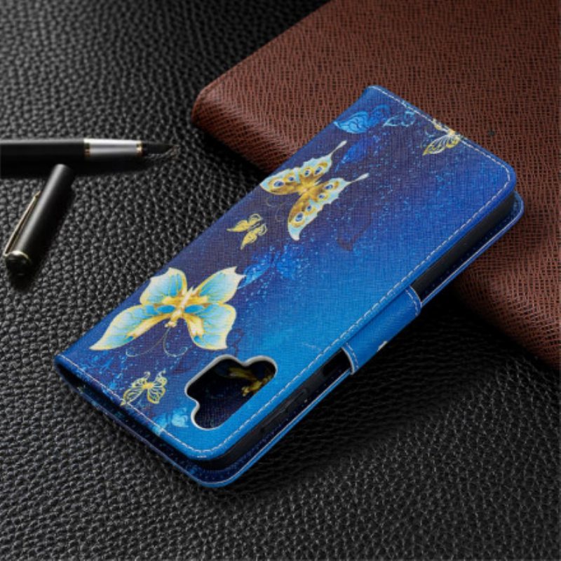 Folio Deksel Til Samsung Galaxy A32 5G Butterflies Kings