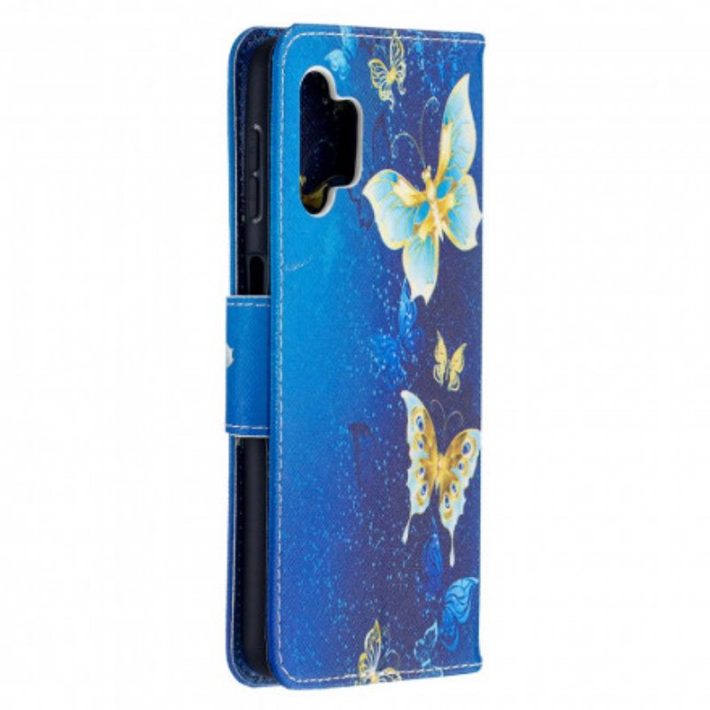 Folio Deksel Til Samsung Galaxy A32 5G Butterflies Kings