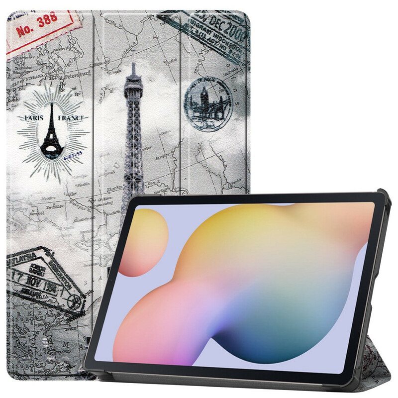 Beskyttelse Deksel Til Samsung Galaxy Tab S8 / Tab S7 Stylusholder Til Eiffeltårnet