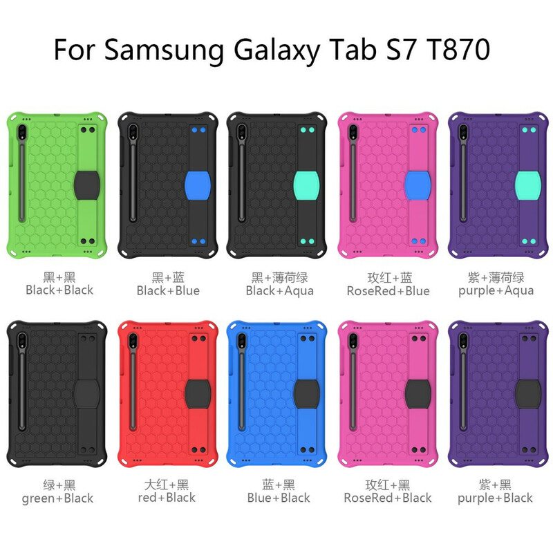 Deksel Til Samsung Galaxy Tab S8 / Tab S7 Eva Med Stroppstøtte Og Skulderstropp