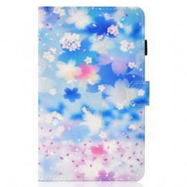 Folio Deksel Til Samsung Galaxy Tab S8 / Tab S7 Akvarell Blomster