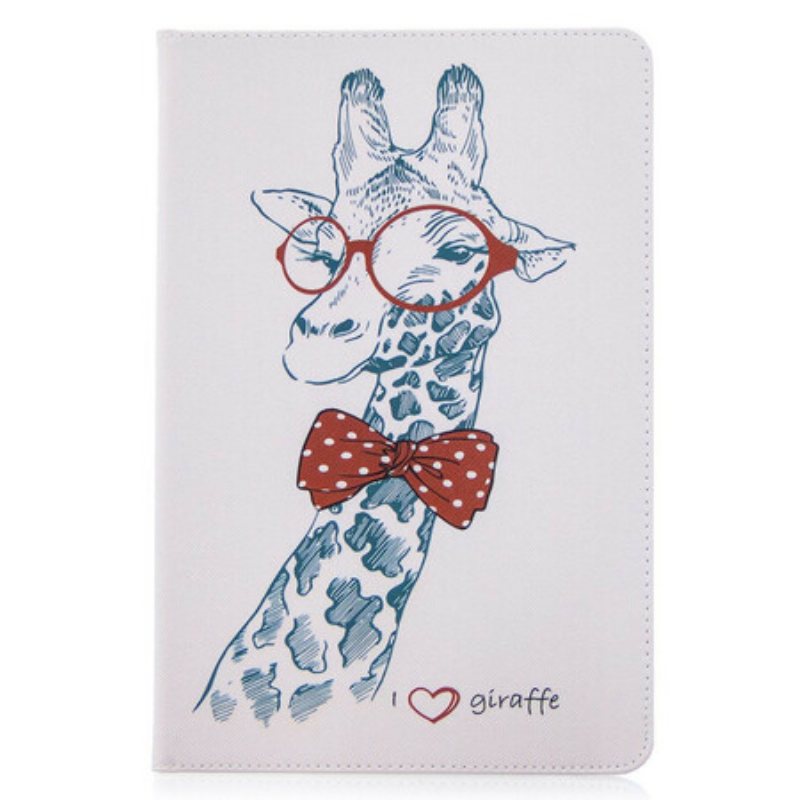 Lærdeksel Til Samsung Galaxy Tab S8 / Tab S7 Giraffe Print Mønster