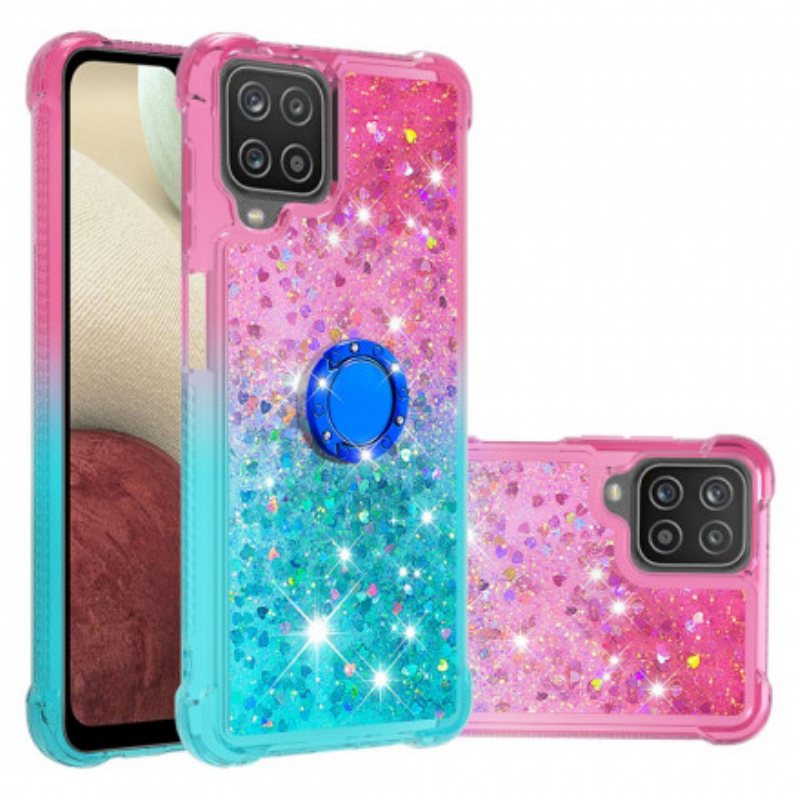 Deksel Til Samsung Galaxy M12 / A12 Glitter Ring-bracket