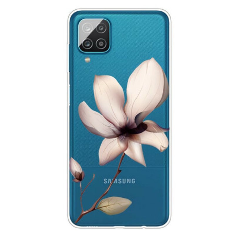 Deksel Til Samsung Galaxy M12 / A12 Premium Blomster