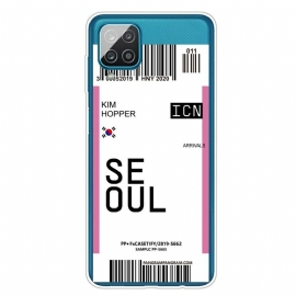 Deksel Til Samsung Galaxy M12 / A12 Seoul Boarding Pass