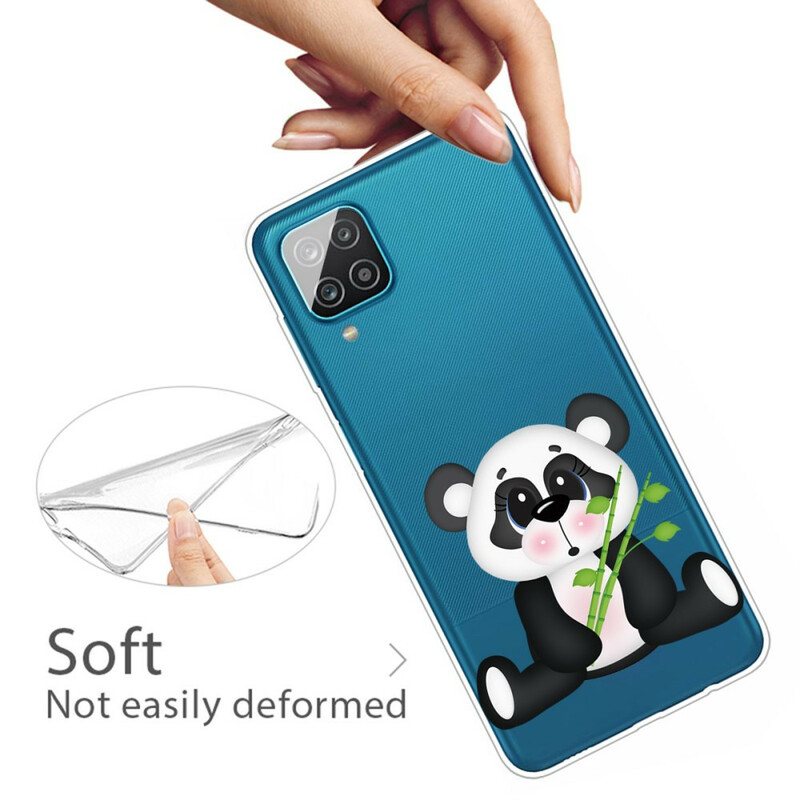 Deksel Til Samsung Galaxy M12 / A12 Sømløs Sad Panda