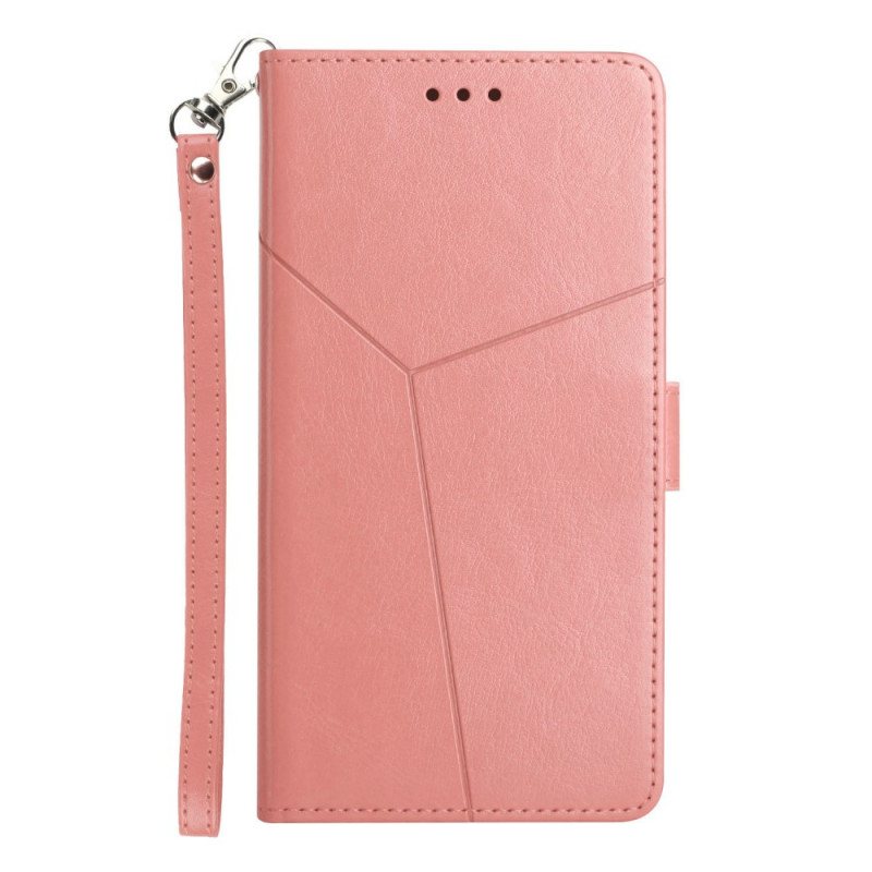 Folio Deksel Til Samsung Galaxy M12 / A12 Stil Leather Geo Y Design