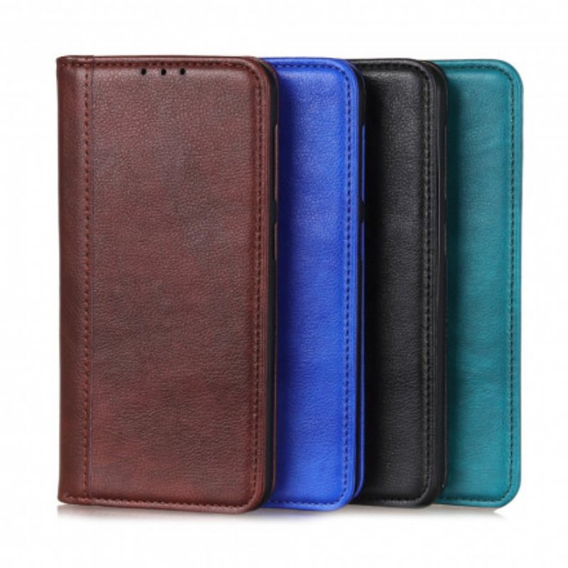 Beskyttelse Deksel Til Sony Xperia 5 III Folio Deksel Elegance Split Litchi Leather