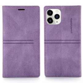 Beskyttelse Deksel Til iPhone 12 / 12 Pro Folio Deksel Couture Skinneffekt