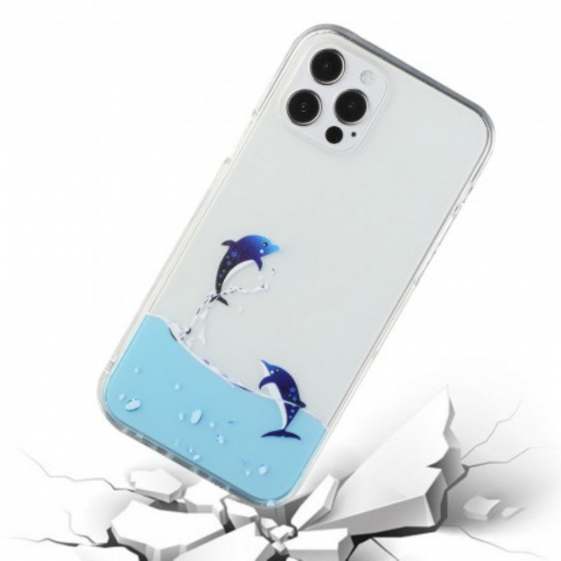 Deksel Til iPhone 12 / 12 Pro Delfinspill