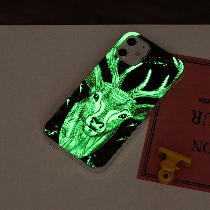 Deksel Til iPhone 12 / 12 Pro Fluorescerende Majestic Deer