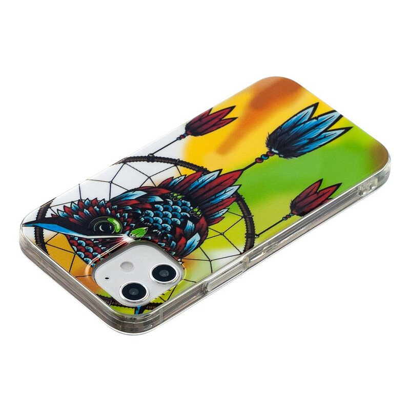 Deksel Til iPhone 12 / 12 Pro Fluorescerende Owl Dream Catcher