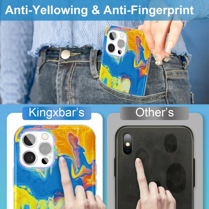 Deksel Til iPhone 12 / 12 Pro Kunstnerisk Kingxbar