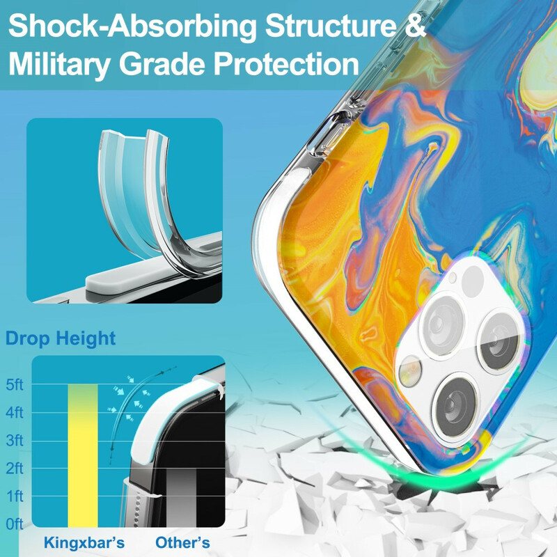 Deksel Til iPhone 12 / 12 Pro Kunstnerisk Kingxbar