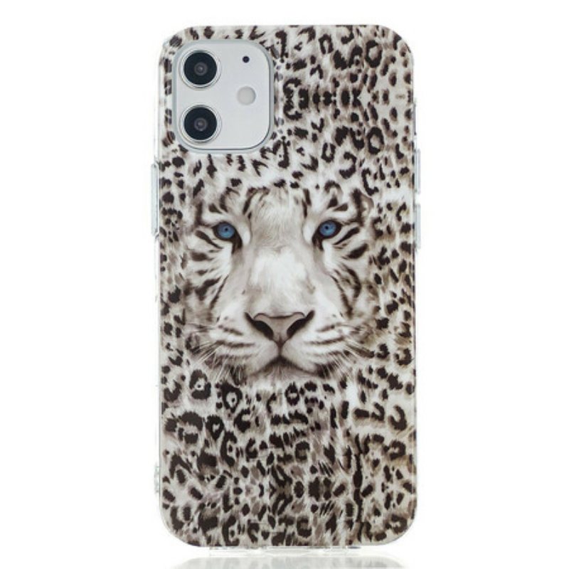 Deksel Til iPhone 12 / 12 Pro Leopard Fluorescerende