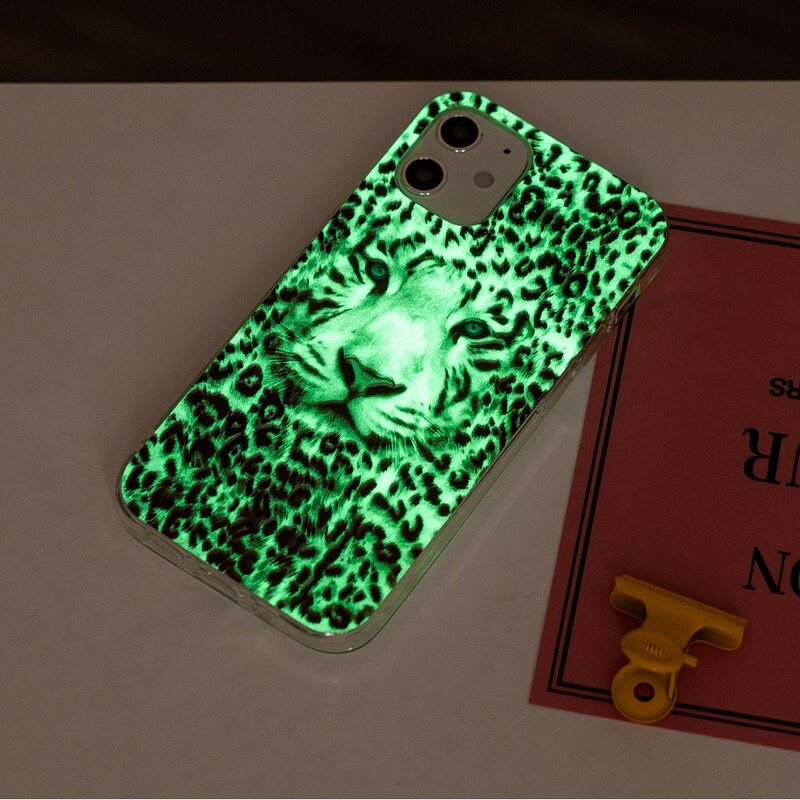 Deksel Til iPhone 12 / 12 Pro Leopard Fluorescerende