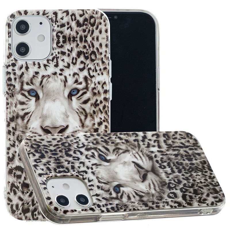 Deksel Til iPhone 12 / 12 Pro Leopard Fluorescerende