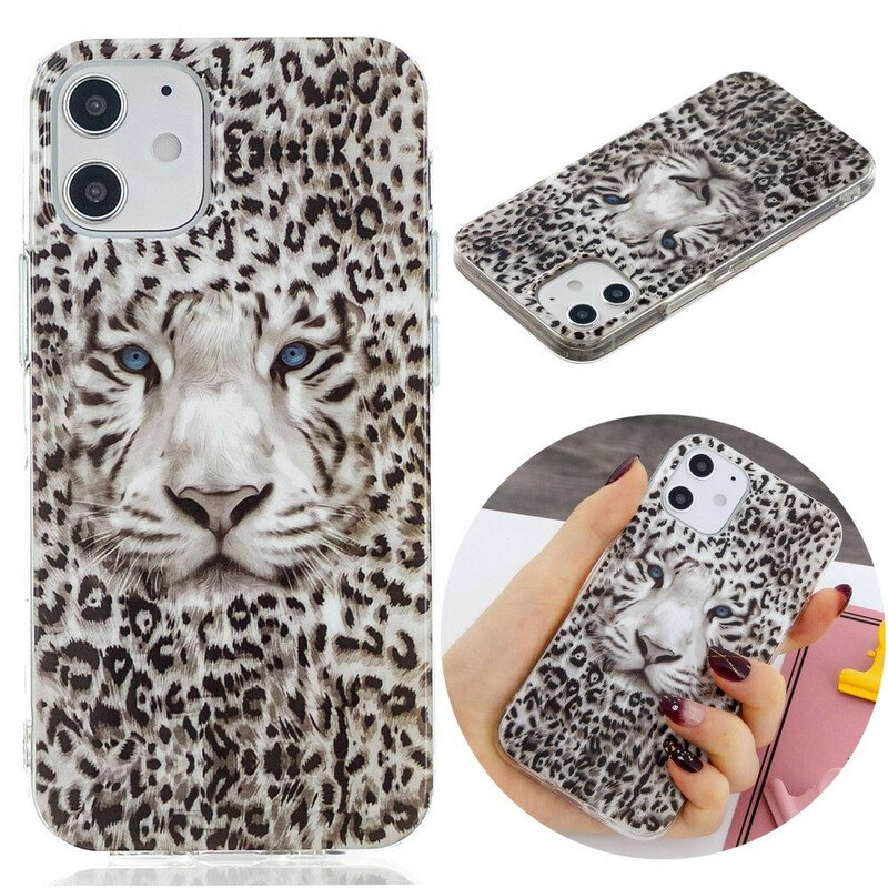 Deksel Til iPhone 12 / 12 Pro Leopard Fluorescerende