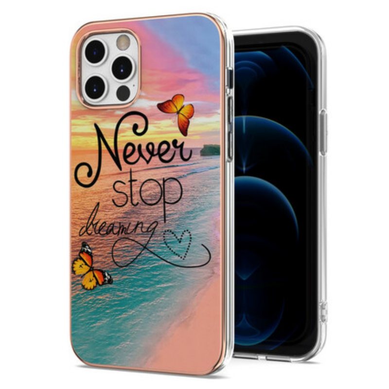 Deksel Til iPhone 12 / 12 Pro Never Sto Dreaming Butterflies