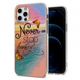 Deksel Til iPhone 12 / 12 Pro Never Sto Dreaming Butterflies