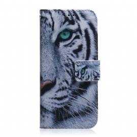 Folio Deksel Til iPhone 12 / 12 Pro Tiger Ansikt