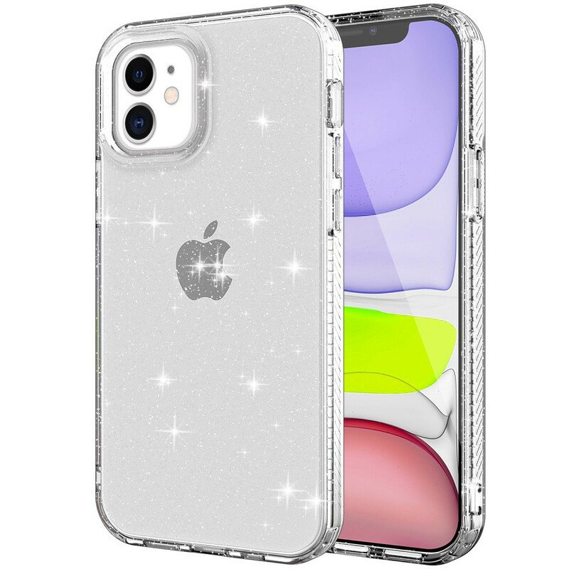 Mobildeksel Til iPhone 12 / 12 Pro Ren Glitterforsterket