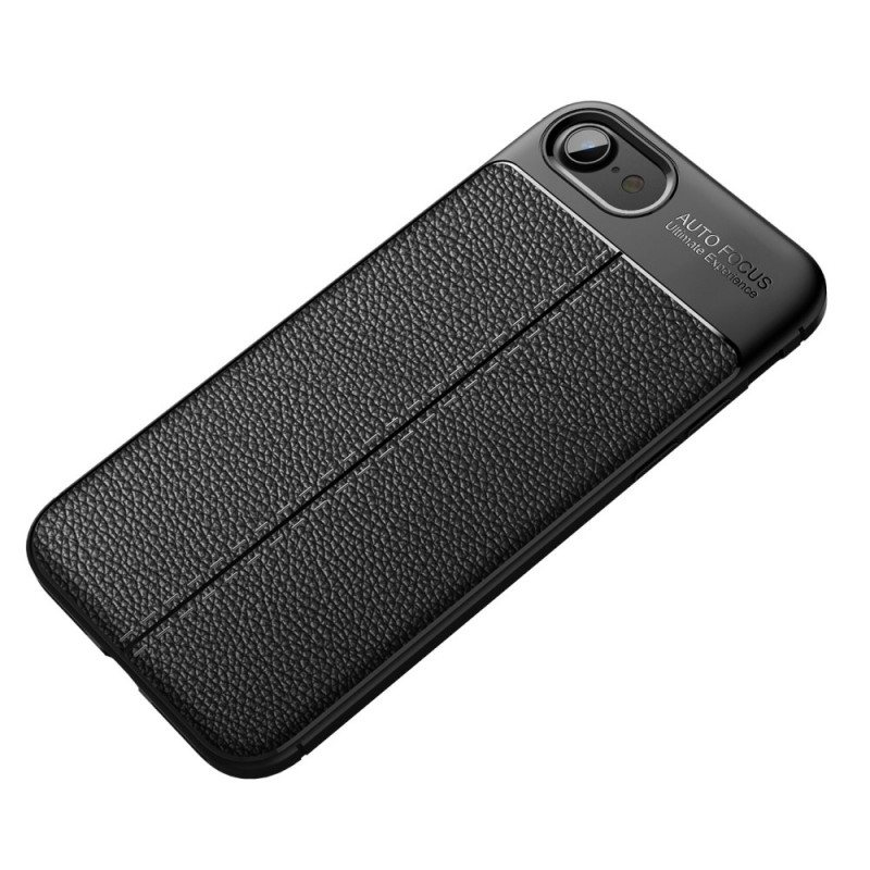 Deksel Til iPhone SE 3 / SE 2 / 8 / 7 Faux Leather Litchi Double Line