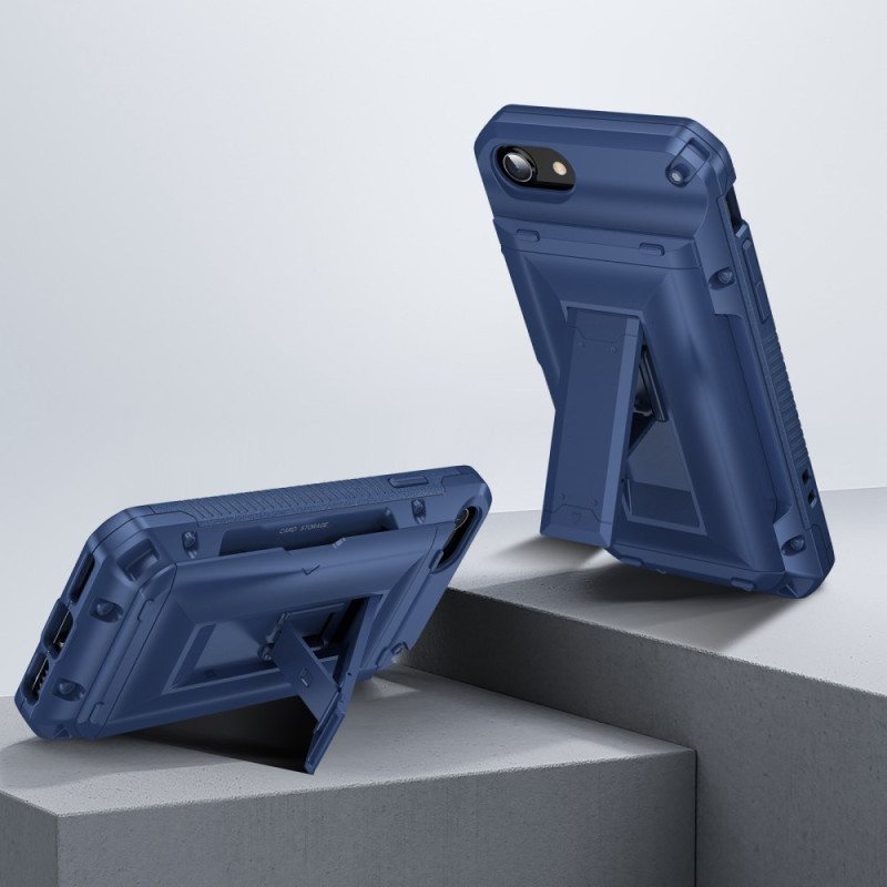 Deksel Til iPhone SE 3 / SE 2 / 8 / 7 Kortholder Og Avtakbar Holder