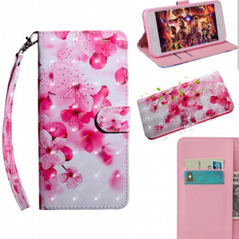 Folio Deksel Til iPhone SE 3 / SE 2 / 8 / 7 Rosa Blomster