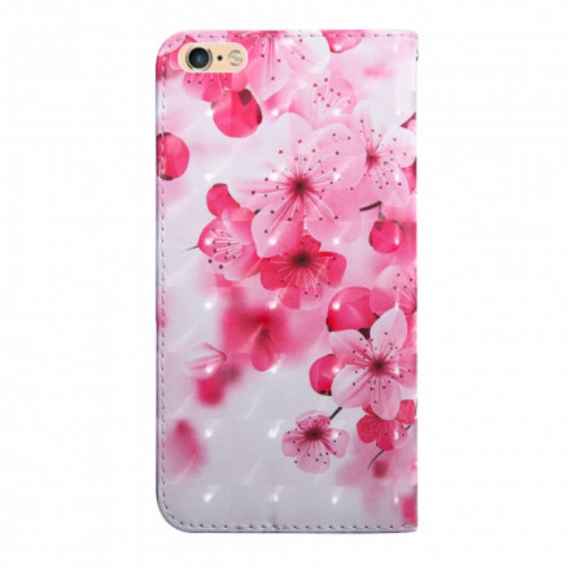 Folio Deksel Til iPhone SE 3 / SE 2 / 8 / 7 Rosa Blomster