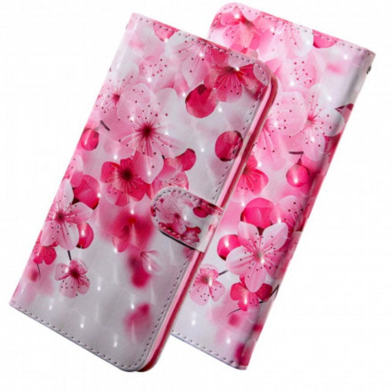 Folio Deksel Til iPhone SE 3 / SE 2 / 8 / 7 Rosa Blomster