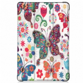 Beskyttelse Deksel Til Samsung Galaxy Tab A7 (2020) Forbedrede Sommerfugler Og Blomster