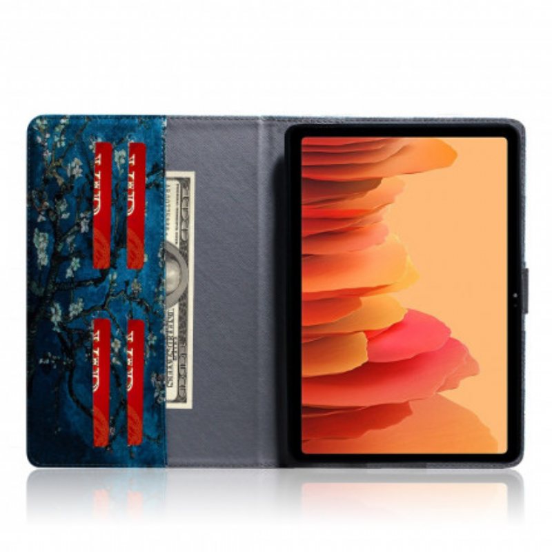 Folio Deksel Til Samsung Galaxy Tab A7 (2020) Blomstrende Grener