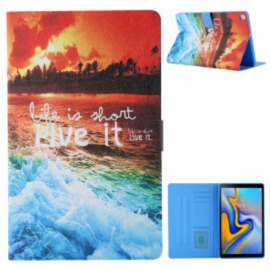 Folio Deksel Til Samsung Galaxy Tab A7 (2020) Livet Er Kort