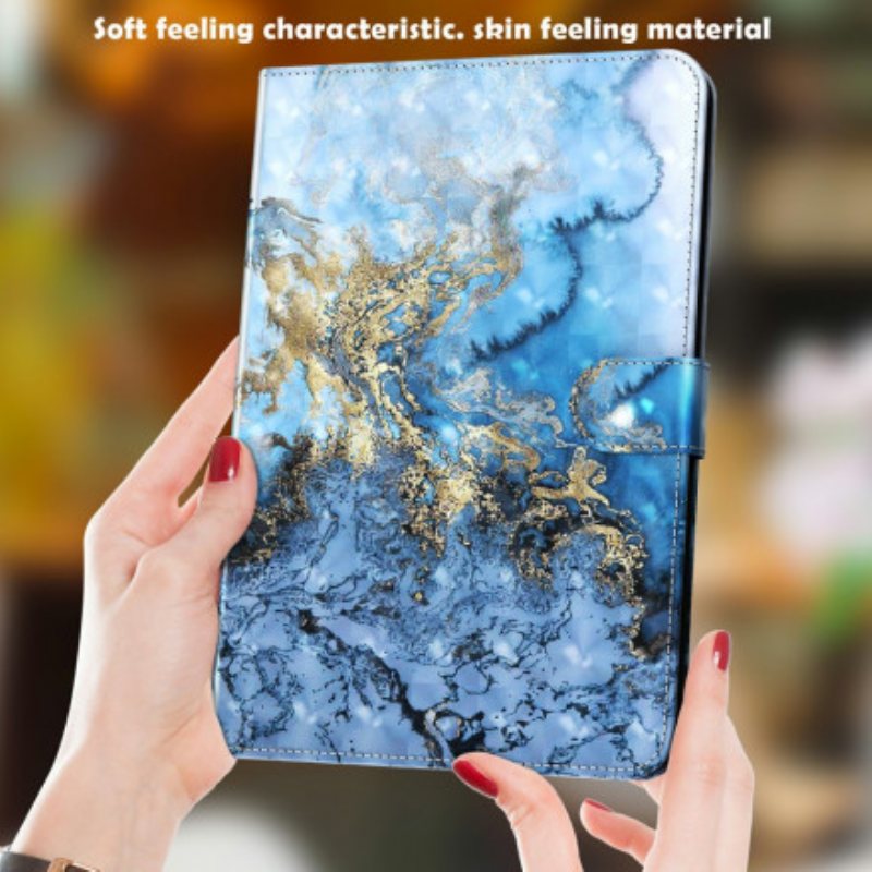 Folio Deksel Til Samsung Galaxy Tab A7 (2020) Marmor Spot Light