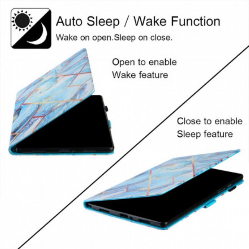 Folio Deksel Til Samsung Galaxy Tab A7 (2020) Marmorvariasjon