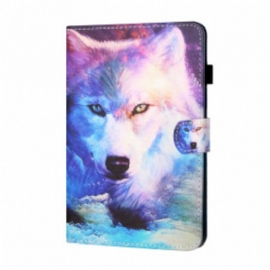 Folio Deksel Til Samsung Galaxy Tab A7 (2020) Wolf Art