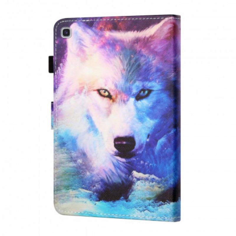 Folio Deksel Til Samsung Galaxy Tab A7 (2020) Wolf Art