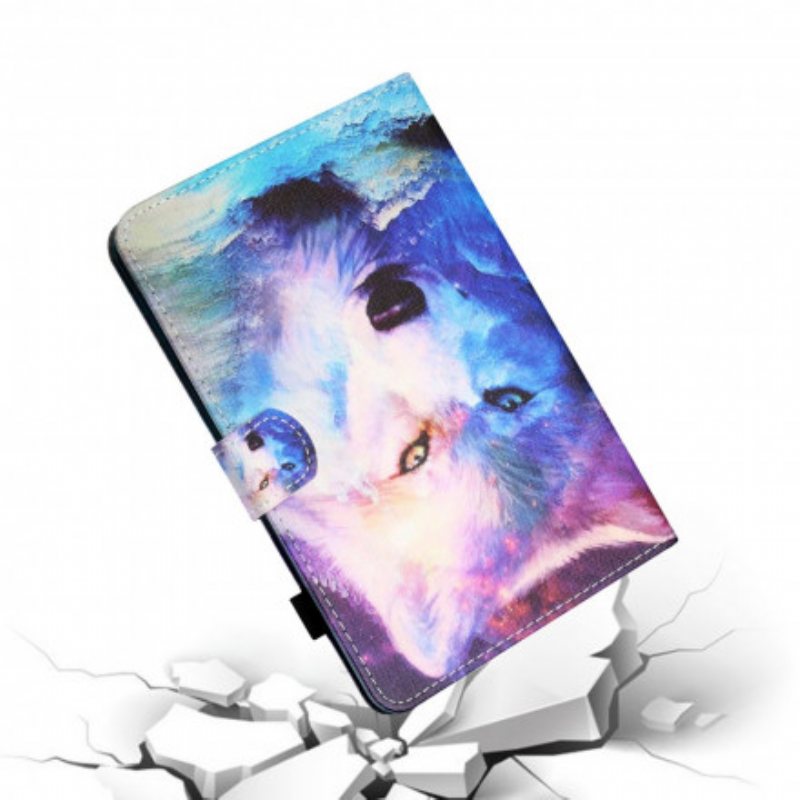 Folio Deksel Til Samsung Galaxy Tab A7 (2020) Wolf Art