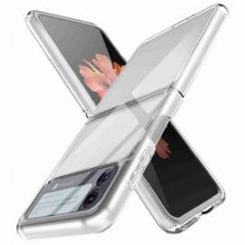 Deksel Til Samsung Galaxy Z Flip 4 Folio Deksel Gjennomsiktig Anti-gulning