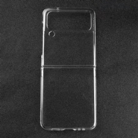 Deksel Til Samsung Galaxy Z Flip 4 Folio Deksel Gjennomsiktig Plast