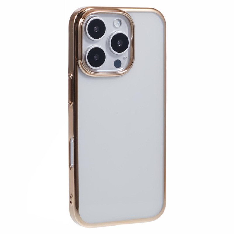 Deksel Til iPhone 16 Pro Max Metal Effect Edge X-level