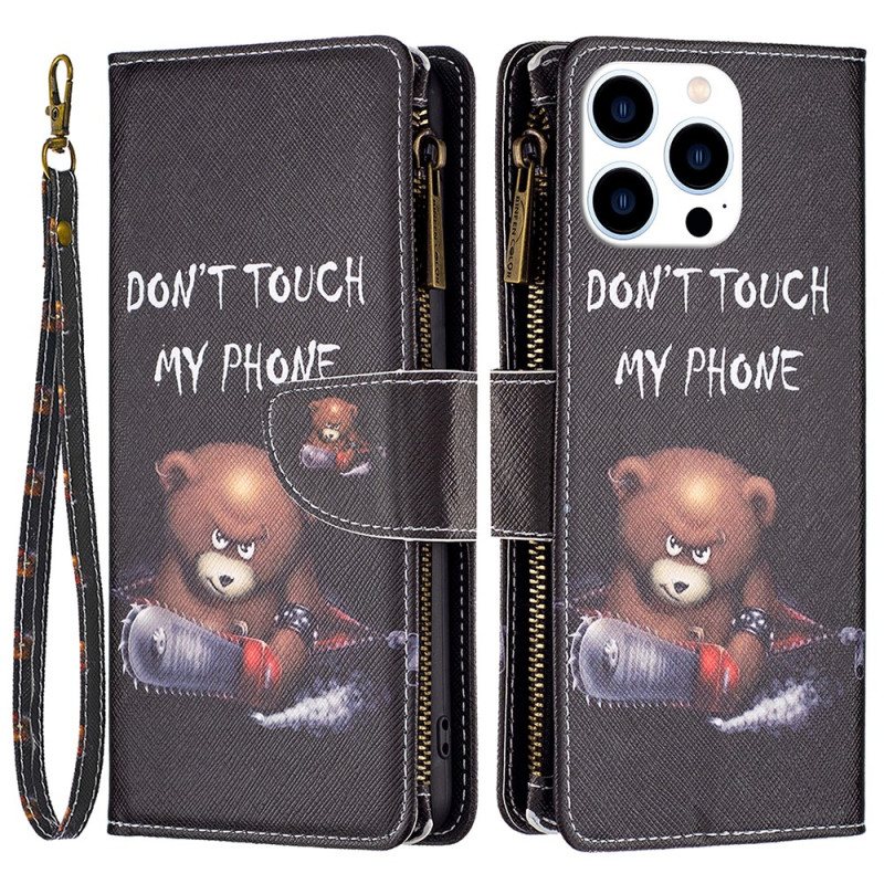 Folio Deksel Til iPhone 16 Pro Max Dangerous Bear Wallet