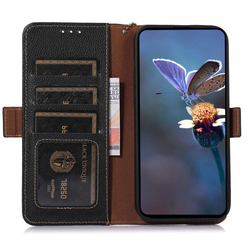 Folio Deksel Til Honor 90 Lite Genuine Leather Lite Rfid