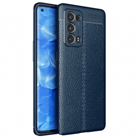 Deksel Til Oppo Reno 6 Pro 5G Litchi Double Line Leather
