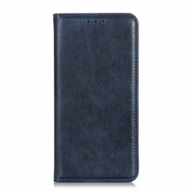 Beskyttelse Deksel Til Xiaomi Redmi Note 10 5G Folio Deksel Lychee Split Leather Texture