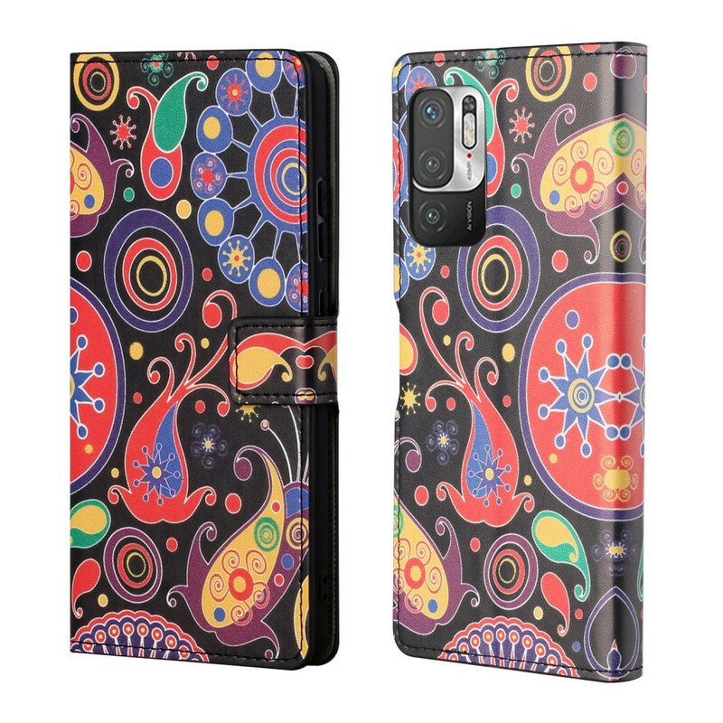 Folio Deksel Til Xiaomi Redmi Note 10 5G Galaxy Design