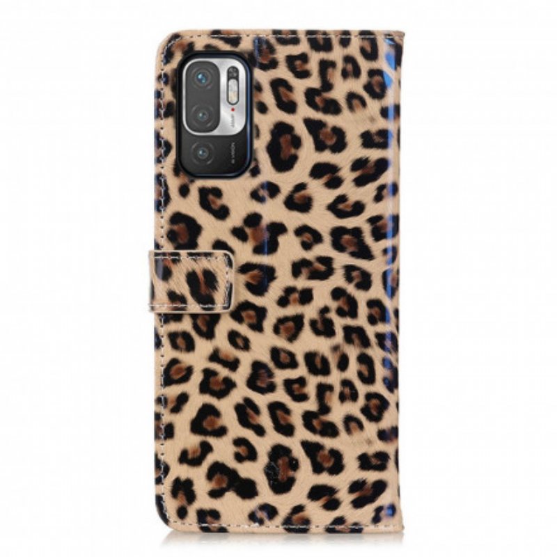 Folio Deksel Til Xiaomi Redmi Note 10 5G Leopard