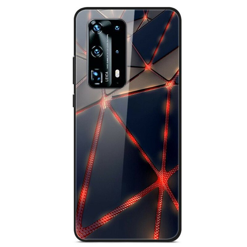 Deksel Til Huawei P40 Pro Red Ray Herdet Glass