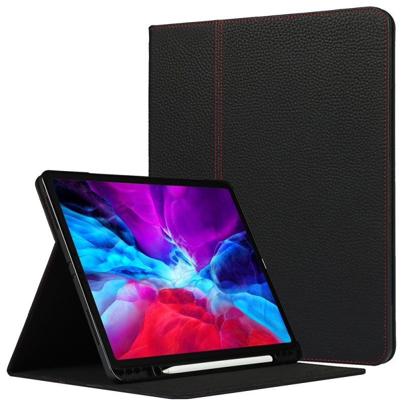 Case Til iPad Pro 12.9" (2021) Ekte Litchi-skinn